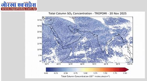 Ethiopian volcano had little to no impact on South Asia’s severe air pollution, ICIMOD analysis reveals