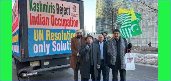Digital Trucks in New York Flash Message: Kashmir Is Not Forgotten
