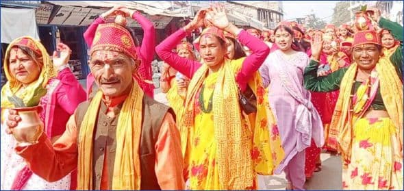 श्रीमद्भागवत पुर्वाङ्गको शान्ति कलश यात्रा