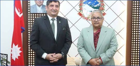 Pakistan's Ambassador Hashmi calls on PM Karki