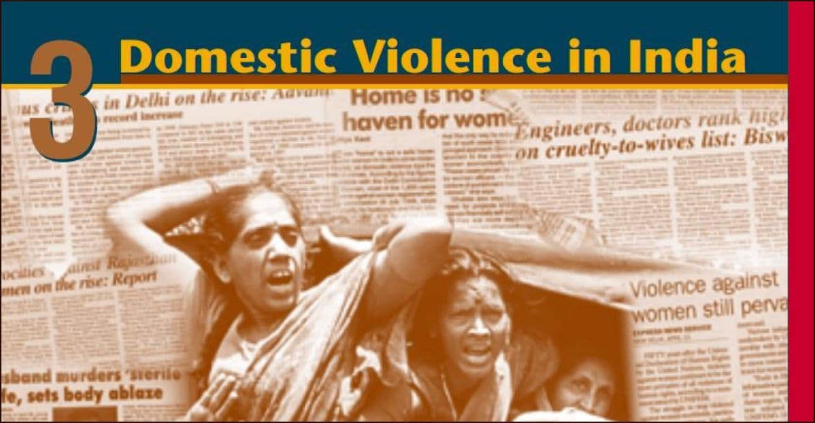Domestic violence and violence against women in India.