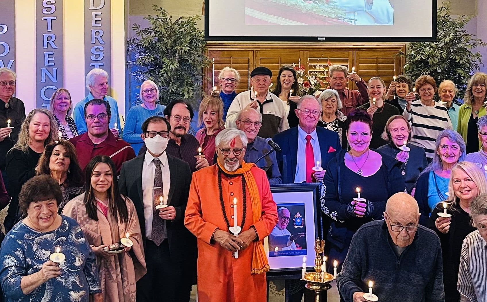 Zed organizes multi-faith prayers & candlelight vigil for Pope Francis in Nevada