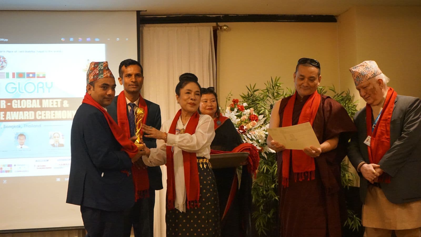 युएनआईपी युएन ग्लोरी अवार्ड २०२५ थाइल्याण्डको बैंककमा सम्पन्न