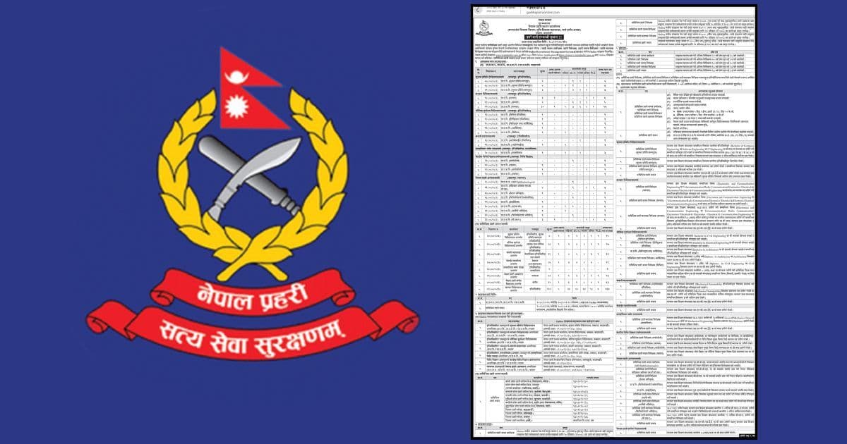 नेपाल प्रहरीकाे प्राविधिकतर्फ सयाैंकाे संख्यामा भर्ना खुल्याे