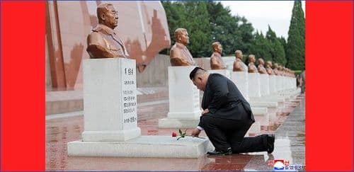 Respected Comrade Kim Jong Un Visits Revolutionary Martyrs Cemetery on Mt Taesong to Mark 73rd Anniversary of Victory in Fatherland Liberation War