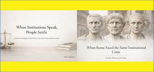 When Institutions Speak, People Settle
Institutional ambiguity, human behavior, and Nepal’s latest political moment
