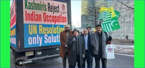 Digital Trucks in New York Flash Message: Kashmir Is Not Forgotten