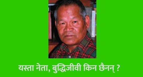 यस्ता नेता, बुद्धिजीवी किन छैनन् ?