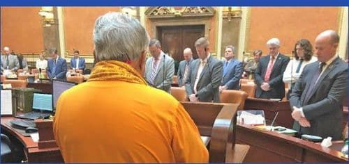Hindu statesman sets record with opening 126 Utah legislative bodies with Sanskrit mantras