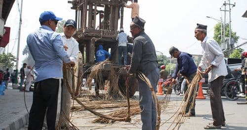 सेतो मच्छिन्द्रनाथ रथ निर्माण थालियो