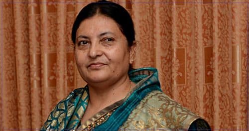 पूर्वराष्ट्रपति भण्डारी चीन भ्रमणमा जाँदै