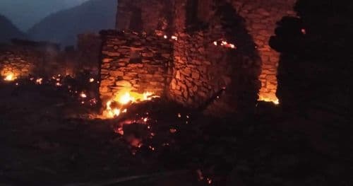आगलागीमा परि गोरखामा ३ घर जलेर नष्ट