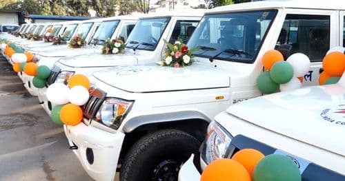 निर्वाचन प्रयोजनका लागि भारतले दियाे ६१ वटा गाडी