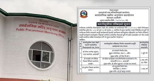 तीनवटा निर्माण कम्पनी कालोसूचीमा