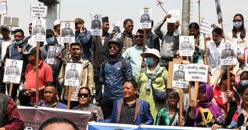 कुलमानको समर्थनमा प्रदर्शन