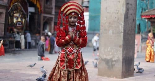 इन्द्रजात्राको दोस्रो दिन कुमारी पूजा गरिँदै