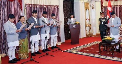 नवनियुक्त पाँच राजदूतलाई पद तथा गोपनीयताको शपथ