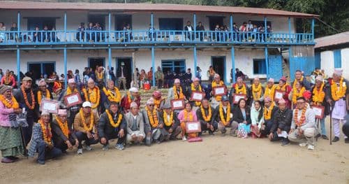 भोजपुरमा तीन दर्जन ज्येष्ठ नागरिक सम्मनित