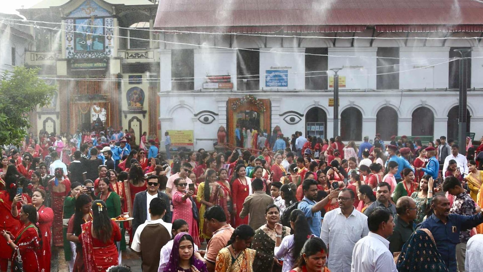 शिवालयहरूमा तीज मनाउनेकाे घुइँचाे