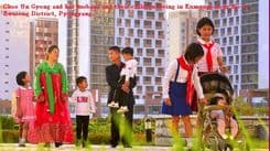 Happy Korean Families with Several Children