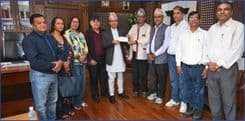 रसुवा बाढीपीडितका लागि डिप्लोमा इन्जिनियर्स एशोसियसनको सहयोग, अर्थसचिवलाई हस्तान्तरण
