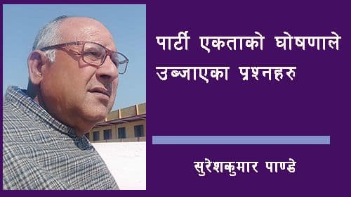 पार्टी एकताको घोषणाले उब्जाएका प्रश्नहरू