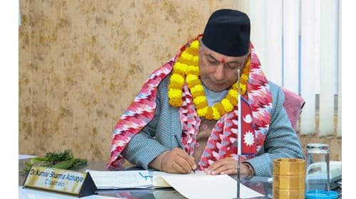 काउन्सिल अध्यक्ष डा. आचार्यद्वारा पदबहाली