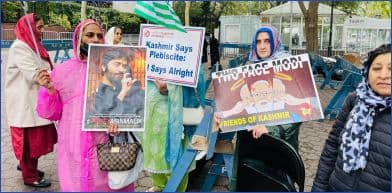 Kashmiri Protest Outside UN Headquarters Calls for Justice and Fulfillment of UN Commitments on Kashmir