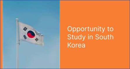 Opportunity to Study in South Korea