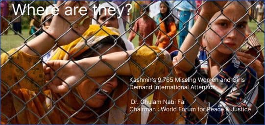Kashmir's 9,765 Missing Women and Girls
Demand International Attention