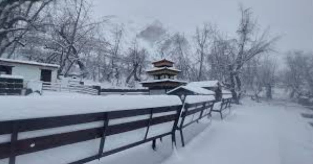 मुक्तिक्षेत्रमा भारी फेरि हिमपात