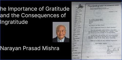 The Importance of Gratitude and the Consequences of Ingratitude
Narayan Prasad Mishra