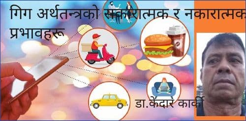 समाज र प्रणालीमा गिग अर्थतन्त्रको सकारात्मक र
नकारात्मक प्रभावहरू र व्यवस्थापन ।