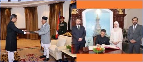 H.E. Ambassador of Pakistan to Nepal, Mr. Mohammad Aamir Khan, presented his Letter of Credence