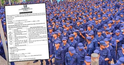 निर्वाचन प्रहरीमा ठूलो संख्यामा भर्ना खुल्याे