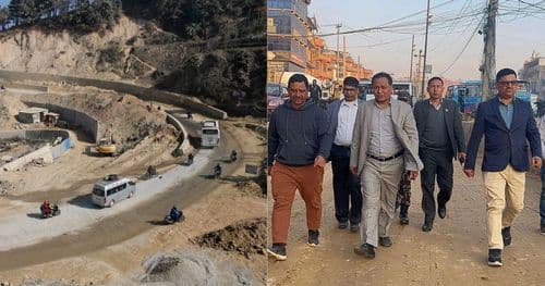 सूर्यविनाय-धुलिखेल सडक विस्तार तीव्रता दिन आग्रह